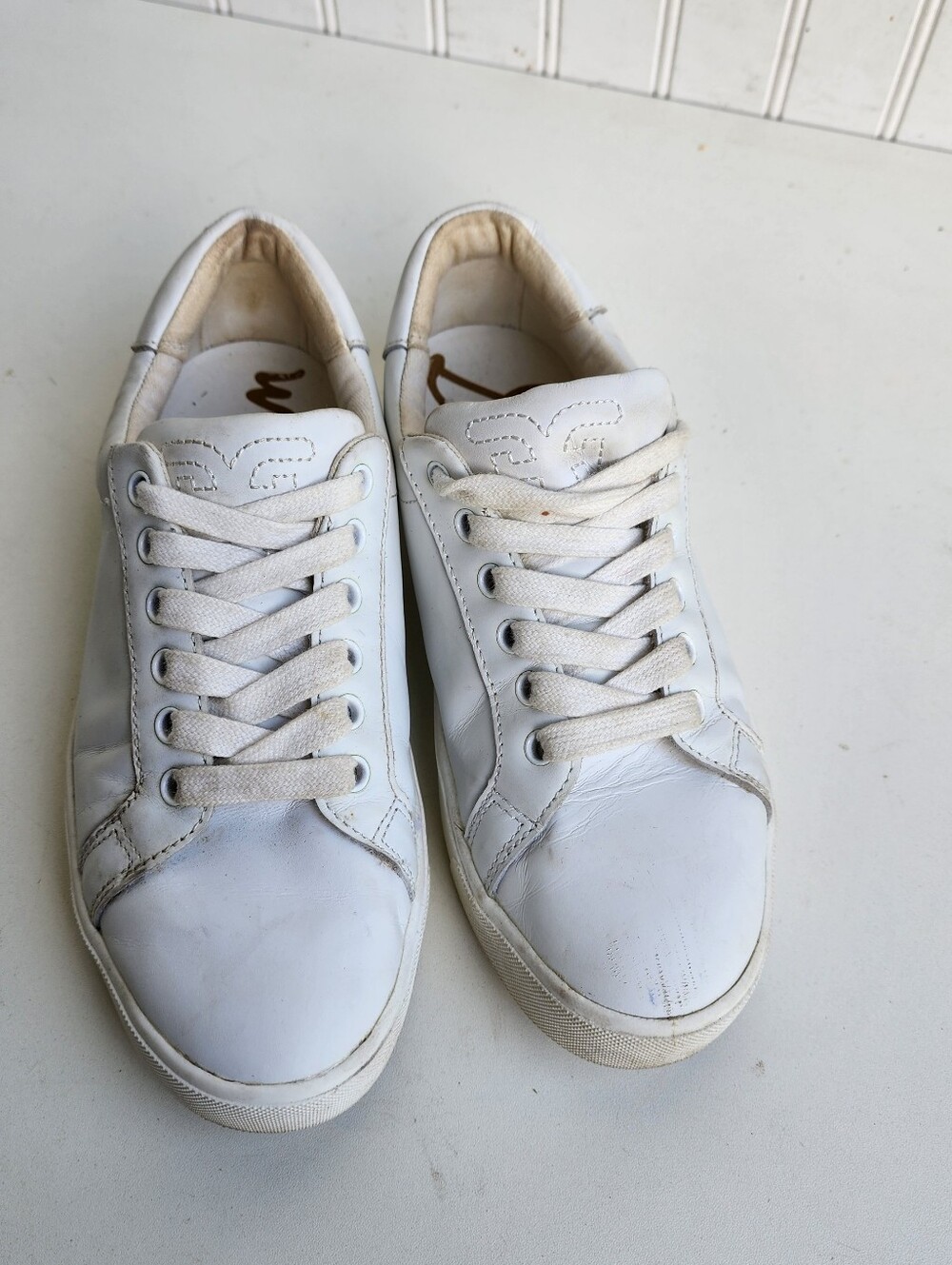 Sam Edelman Ethyl Low-Top Platform Sneaker Shoes Women's White Size US 7 M - Picture 2 of 7